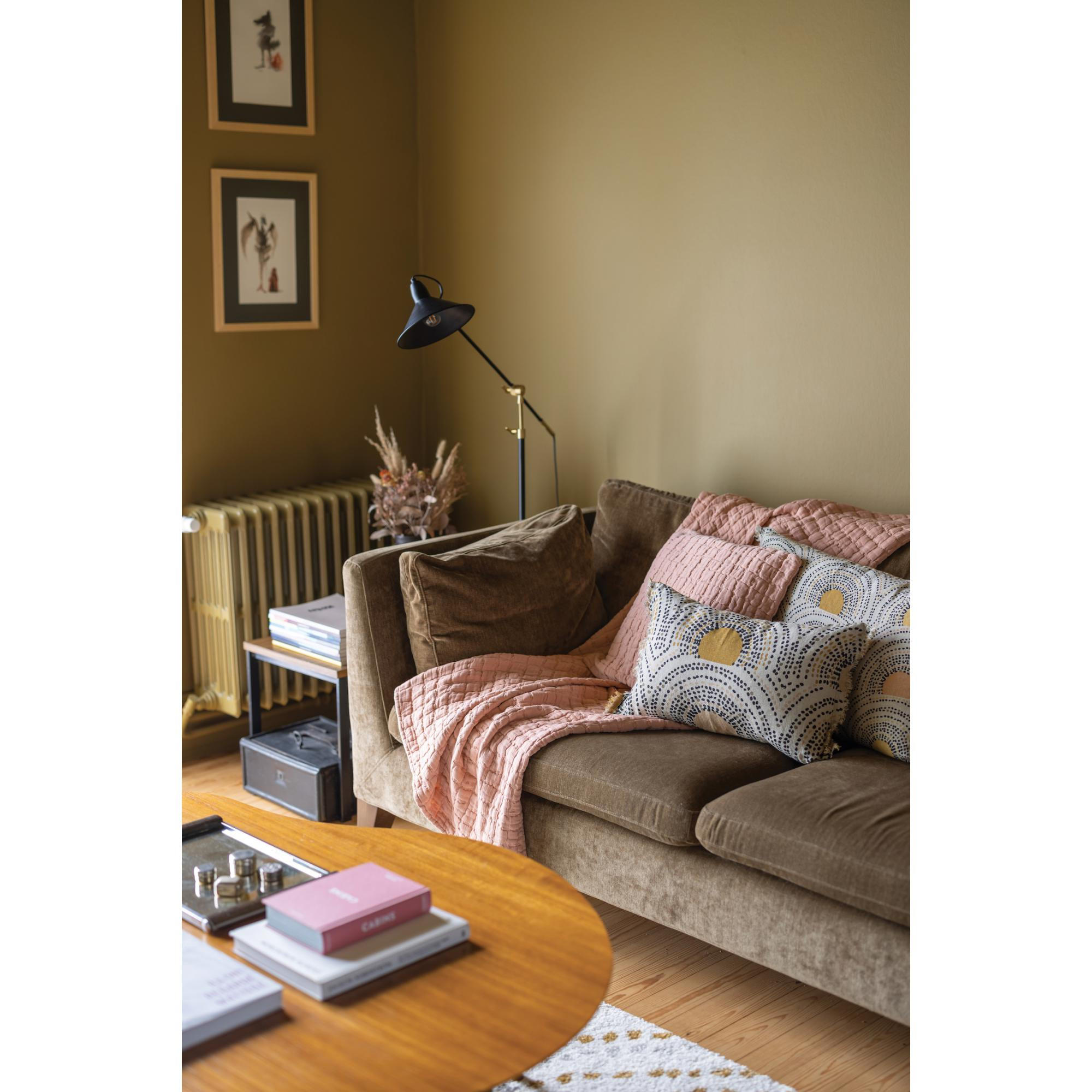 BETTÜBERWURF Swami tonfarben 180 x 260 cm - Dunkelbraun, Textil (180/260cm) - Vivaraise