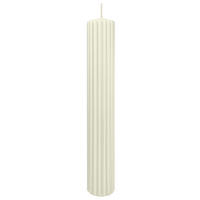 RILLEN KERZEN Elfenbein 300 x Ø 45 mm, 4 Stück - Beige, Paraffin (8/15/15cm) - Wiedemann Kerzen