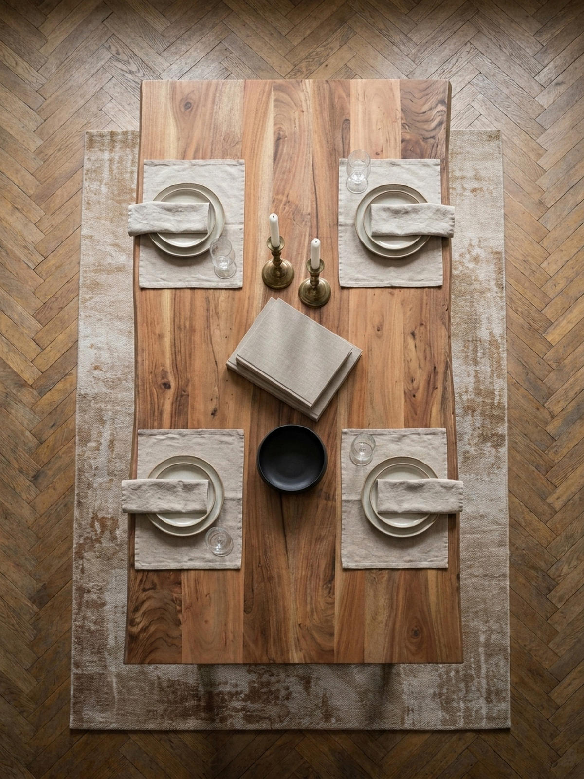 ESSTISCH Massivholz Baumkante Metall U-Gestell Handgefertigt ATOLL, Goldbraun-Schwarz 120x60x76 cm - Schwarz/Braun, Holz/Metall (60/120/76cm) - KADIMA DESIGN