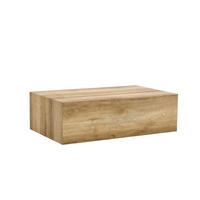 COUCHTISCH aus MDF 90x50x30 cm holzfarben mit Holzmaserung und rutschfesten Silikonfüßen - Naturfarben, Holzwerkstoff (90/50/30cm) - IVMEU