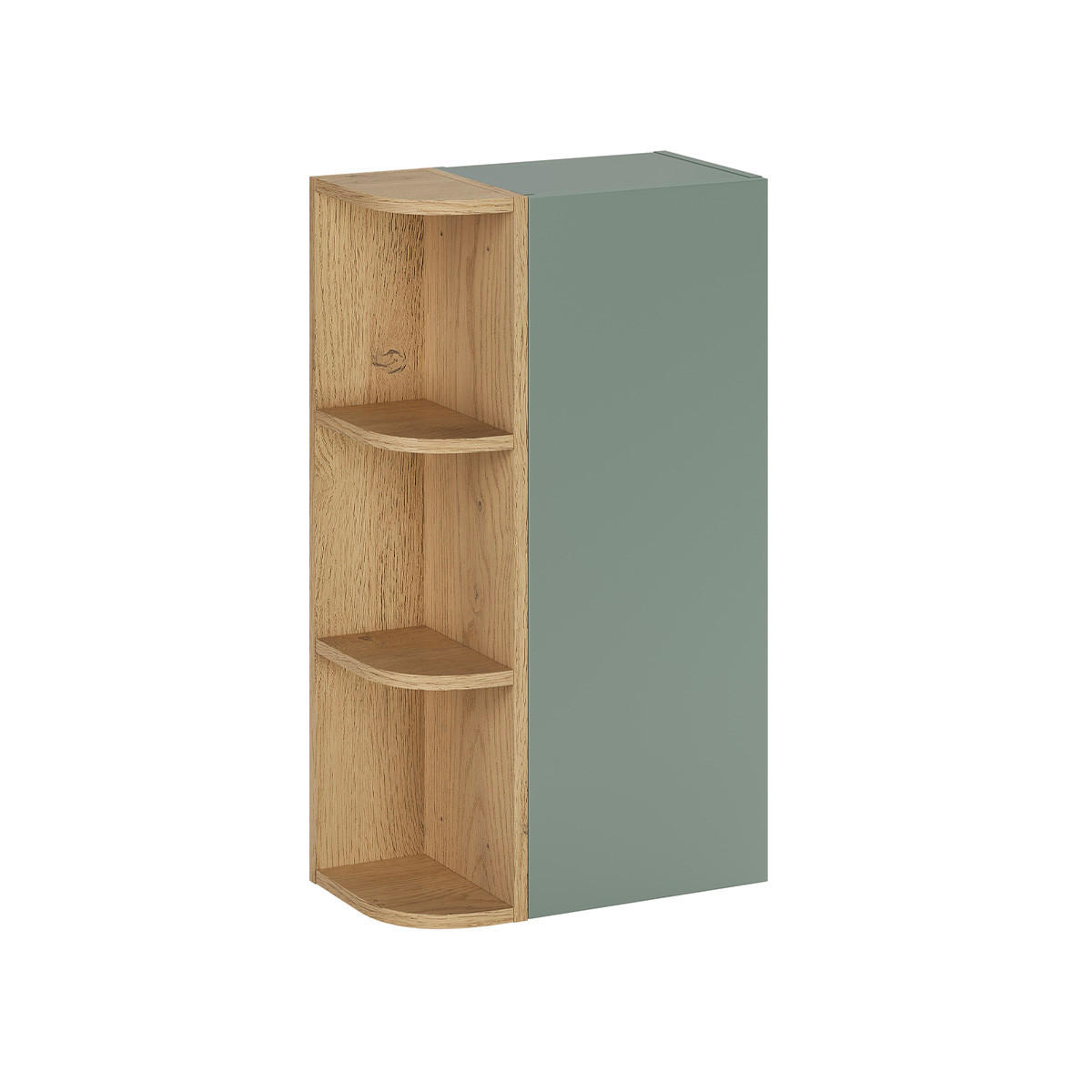 SKŘÍŇORIA Zelená - zelená barva, kompozitní dřevo (45/80/26.6cm) - Petits-meubles