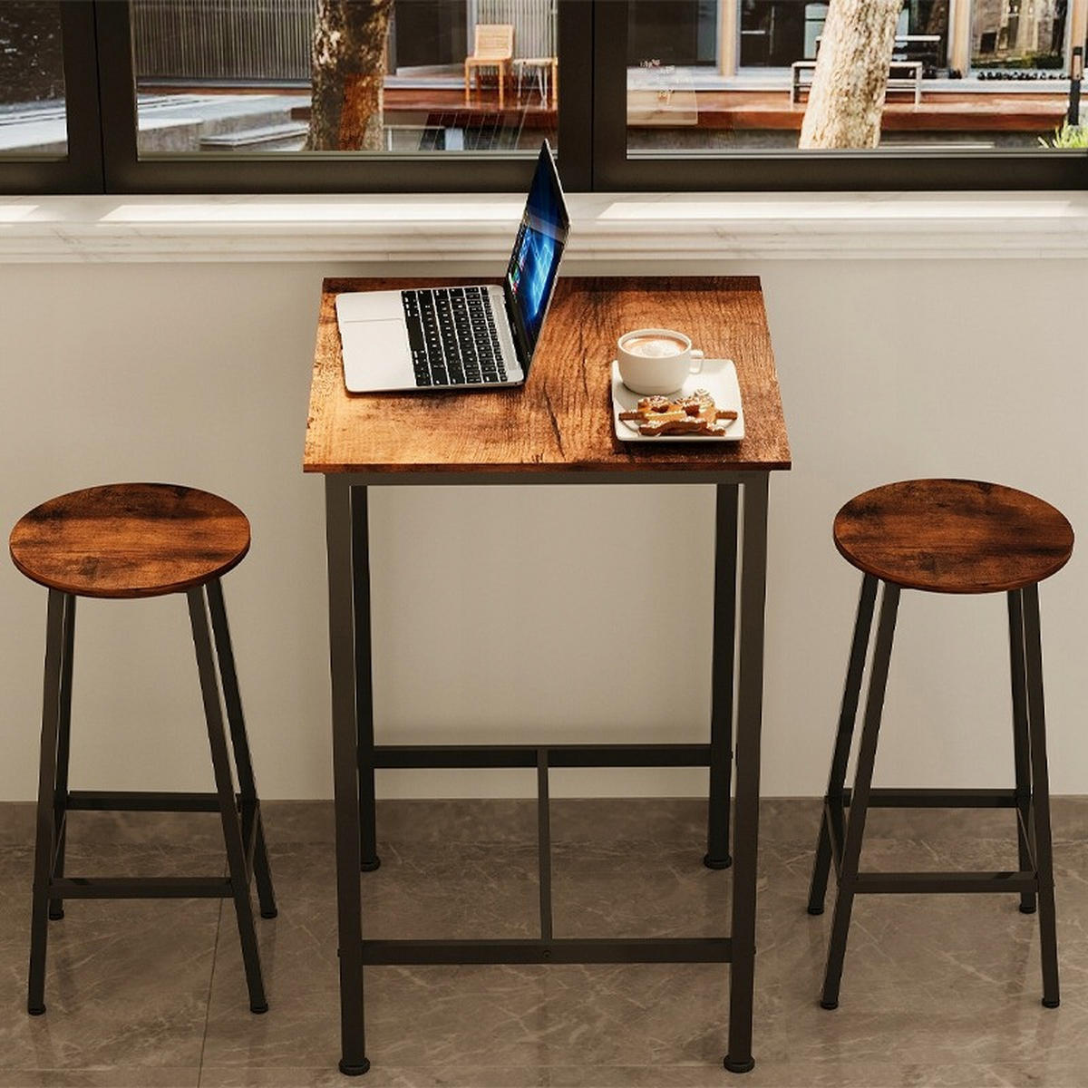 BARTISCH, braun - Braun, Holzwerkstoff (28/48/14cm)