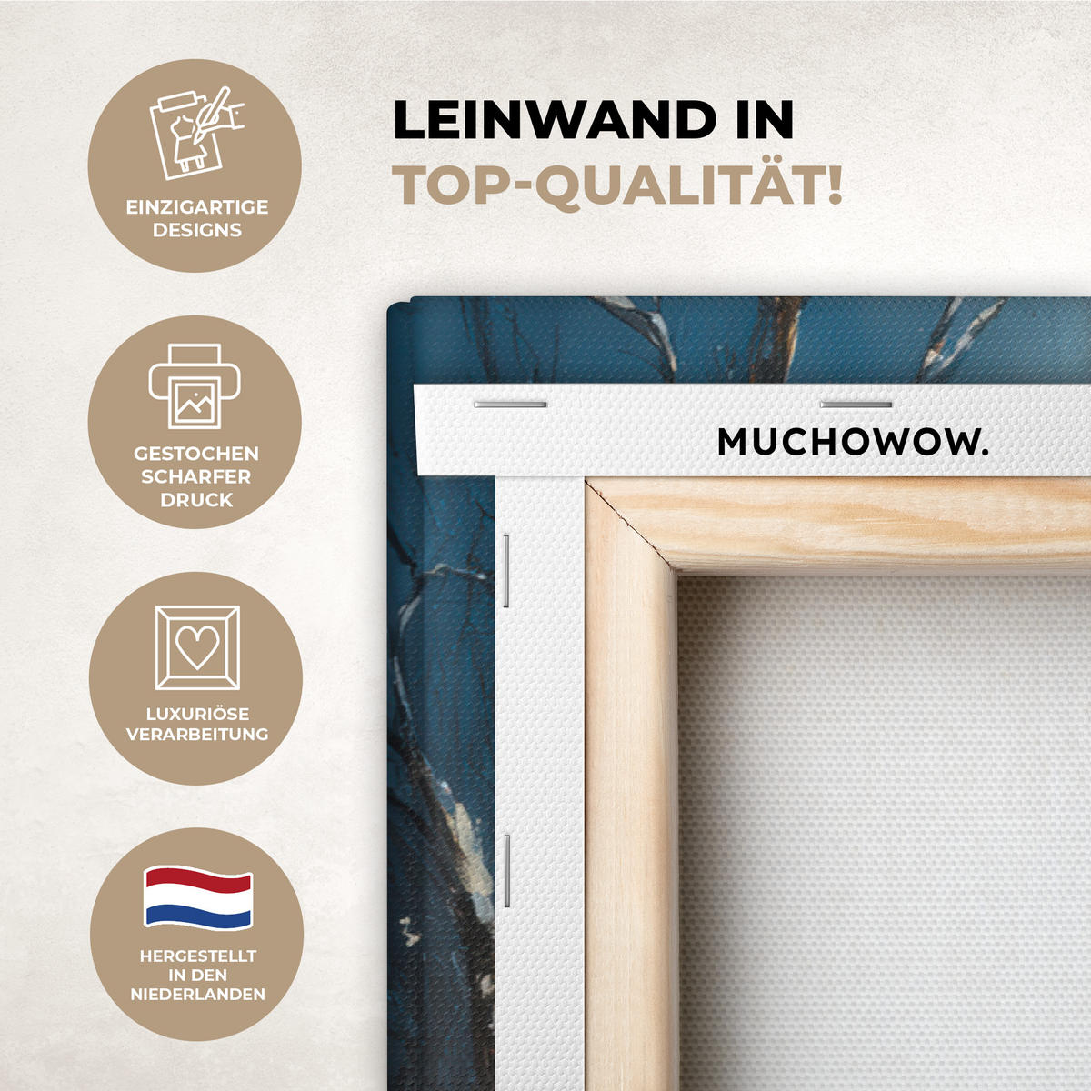 LEINWANDBILD Weihnachten - Weihnachtsbaum - Winter - Zuhause - Schnee Groß 140x90 cm - Smaragdgrün, Textil (140/90cm) - MuchoWow