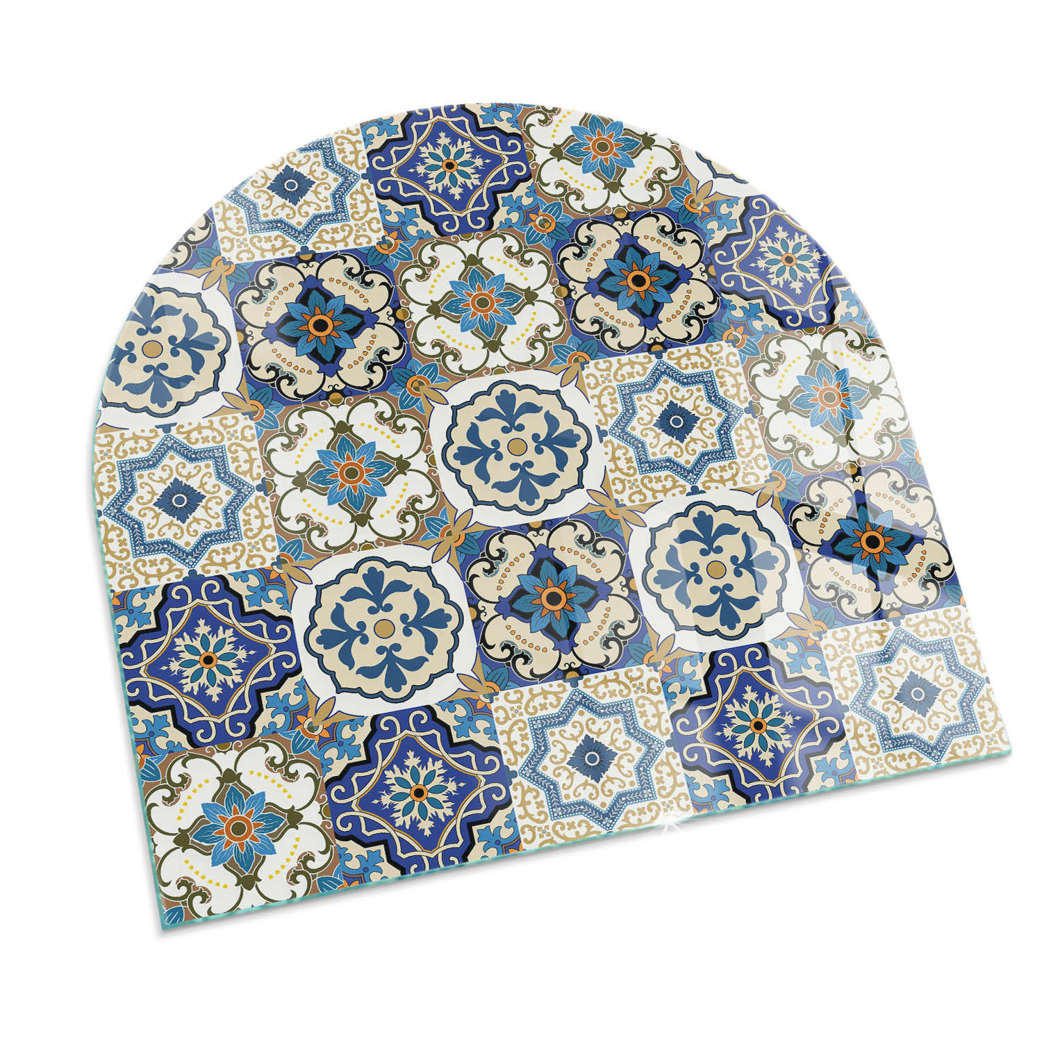 TULUP PODLOŽKA POD KRB 100x100 cm - Mozaikový vzor s květinami