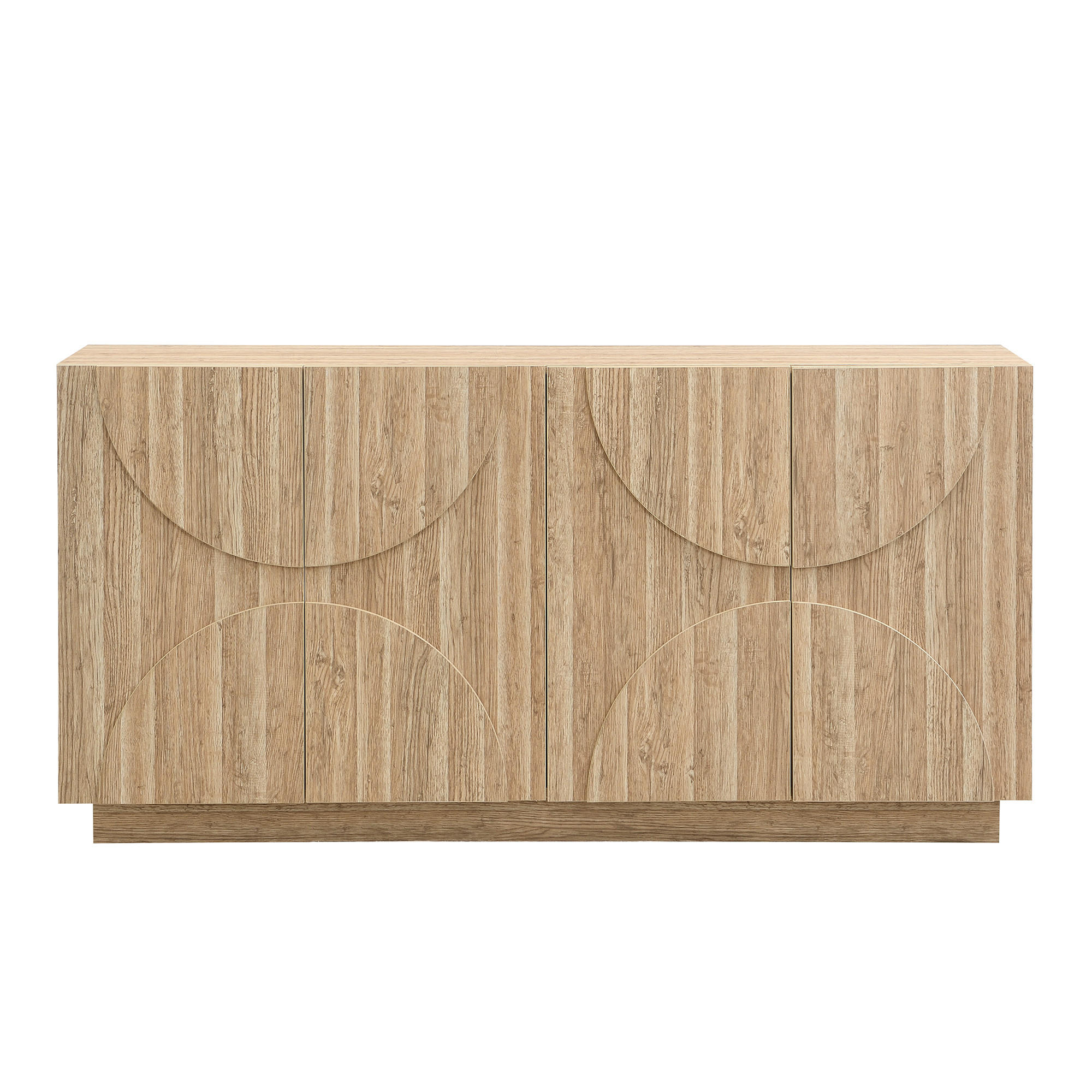 SIDEBOARD Natur 160/40/80 cm - Naturfarben, Holzwerkstoff (160/80/40cm) - PANGIVO