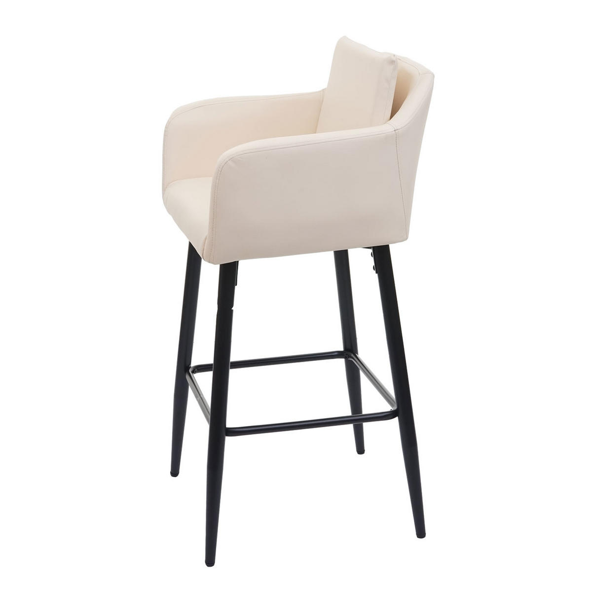 BARHOCKER Cremeweiß - Weiß, Textil (54/105/53cm) - Jamb