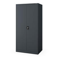 HAUSWIRTSCHAFTSSCHRANK DAWID D600 - Anthrazit, Metall (90/185/60cm) - Jan Nowak