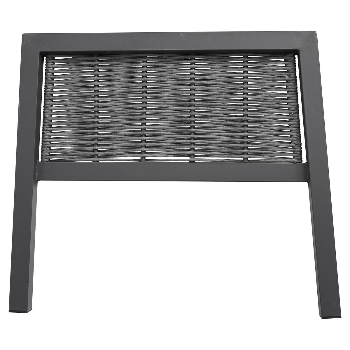 GARTEN-ESSGRUPPE 8 Personen Eckstellung Glastisch Grau - Grau, Textil - FLIEKS