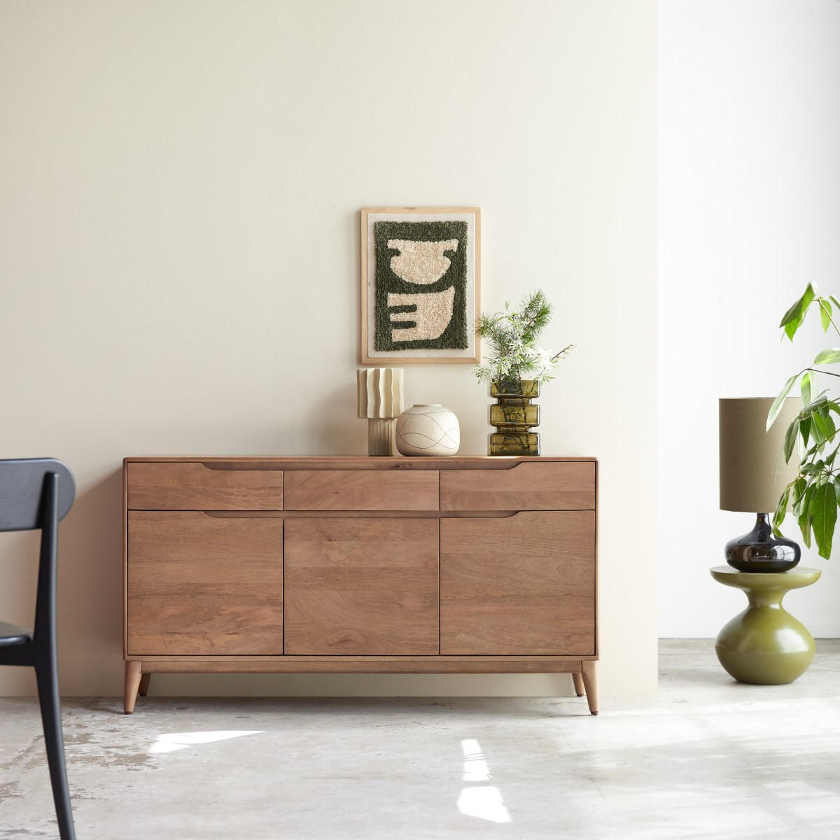 SIDEBOARD Gabrielle Braun aus Mango - Braun, Holz (150/81/40cm) - Tikamoon