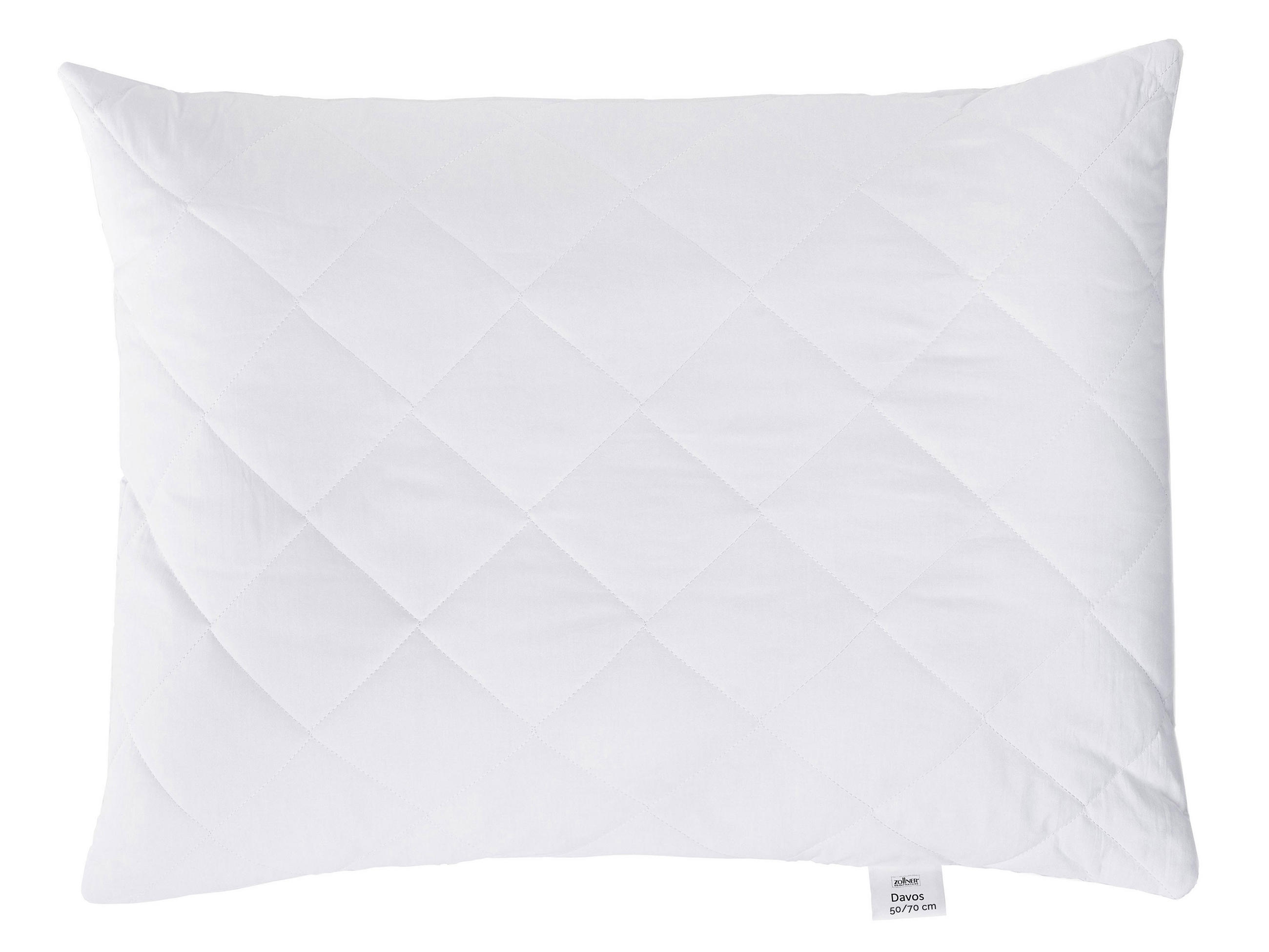 KISSEN, 50x70 cm, 50% Polyester, 50% Baumwolle, Weiß - Weiß, Textil (50/70cm) - Zollner