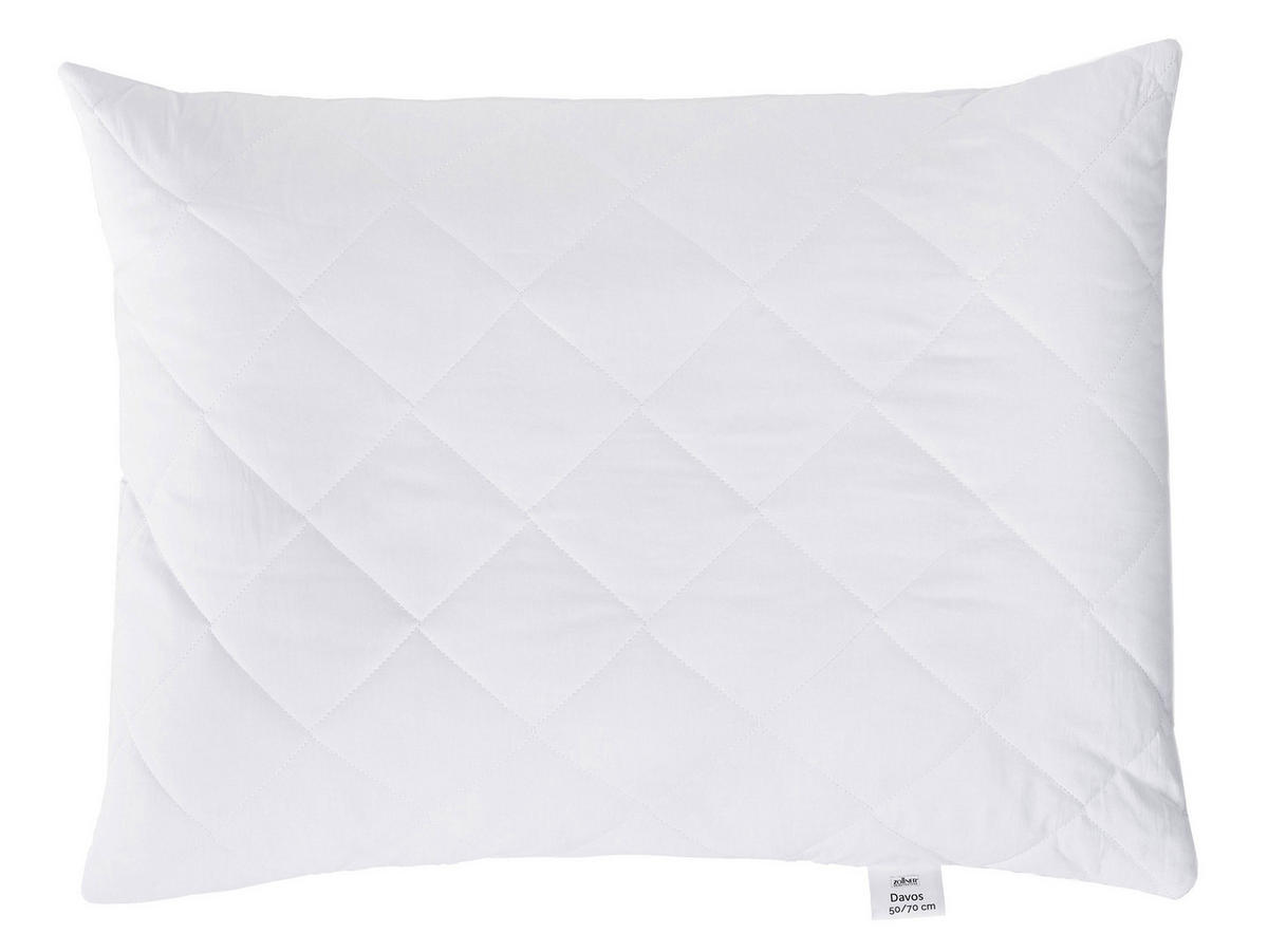 KISSEN, 50x70 cm, 50% Polyester, 50% Baumwolle, Weiß - Weiß, Textil (50/70cm) - Zollner