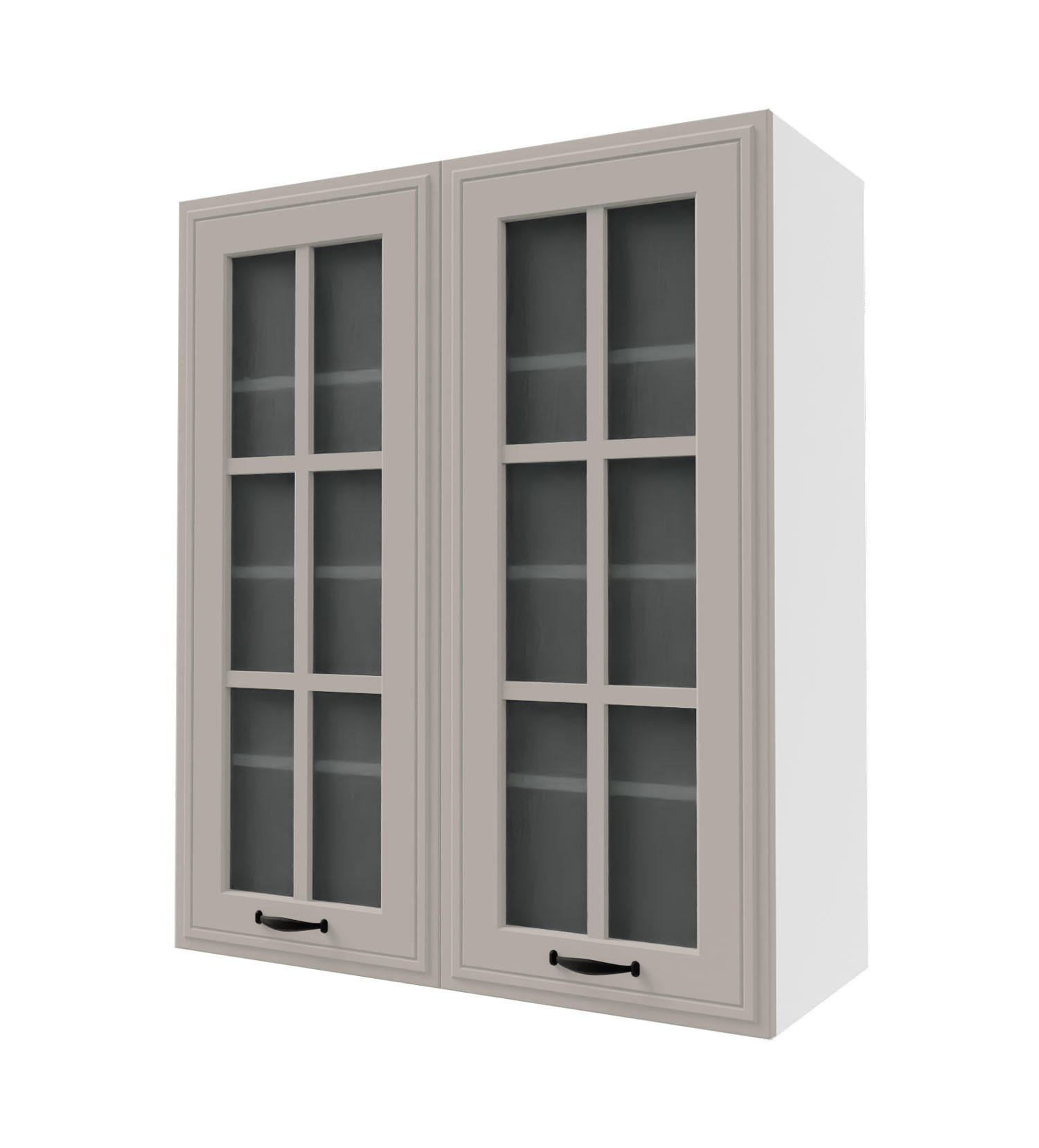 XL-KÜCHENHÄNGESCHRANK Salo W4S/80 Kaschmir Matt / Weiß 80 / 32,5 / 96cm - Kaschmir/Weiß, Holz/Holzwerkstoff (80/96/33cm) - Feldmann-Wohnen