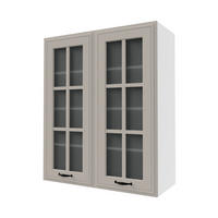 XL-KÜCHENHÄNGESCHRANK Salo W4S/80 Kaschmir Matt / Weiß 80 / 32,5 / 96cm - Kaschmir/Weiß, Holz/Holzwerkstoff (80/96/33cm) - Feldmann-Wohnen