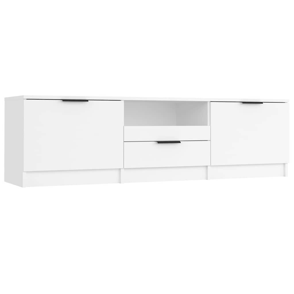 TV-SCHRANK Weiss 140/35/40 Cm Holzwerkstoff - Weiß, Holzwerkstoff (35/40/140cm) - vidaXL