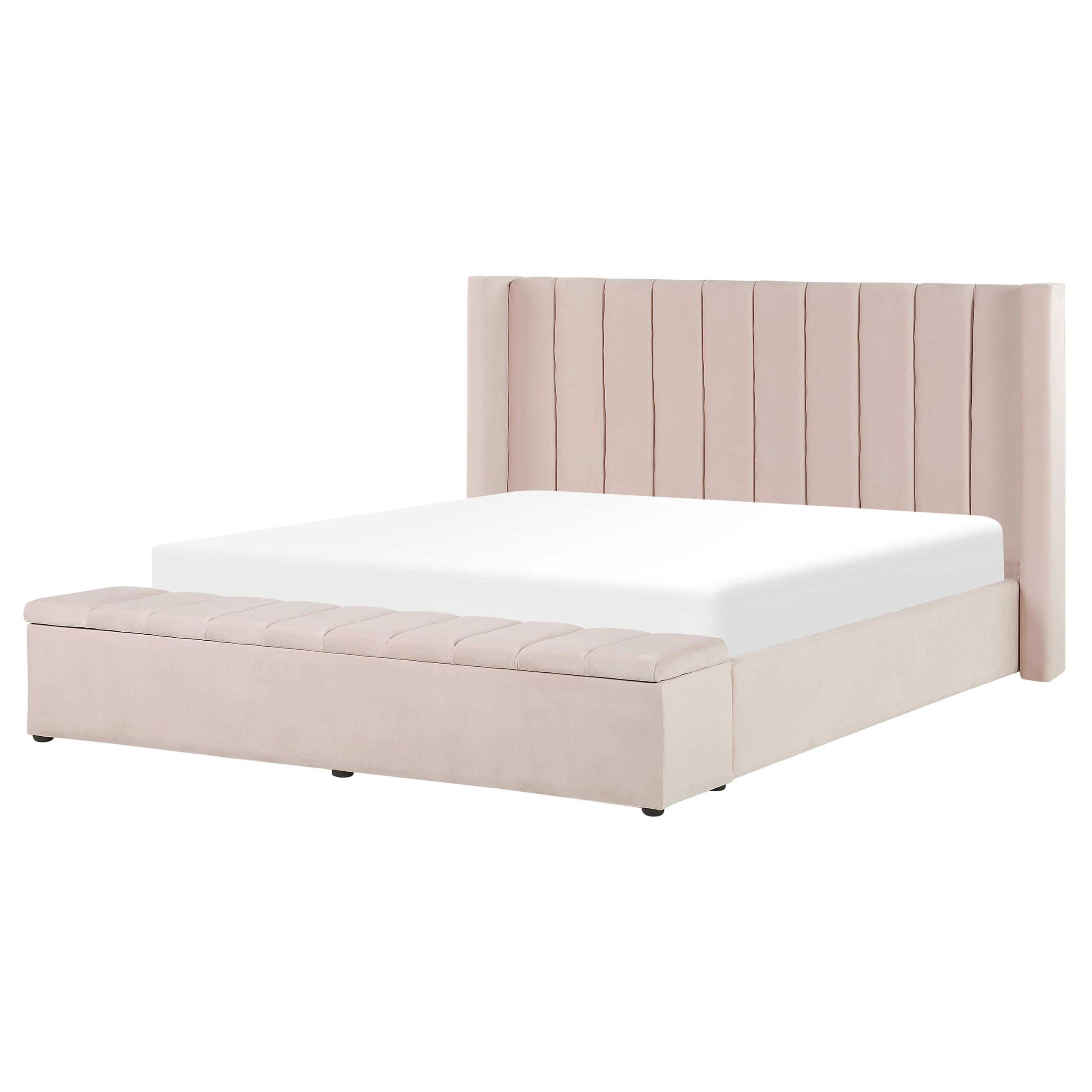 Beliani Wasserbett Pink 160x200 cm