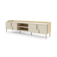 TV-LOWBOARD PAURO 09 200/51/42 cm in Eiche Mavelie / Macadamia - Eichefarben/Beige, Holzwerkstoff (200/51/42cm) - Deine Möbel 24