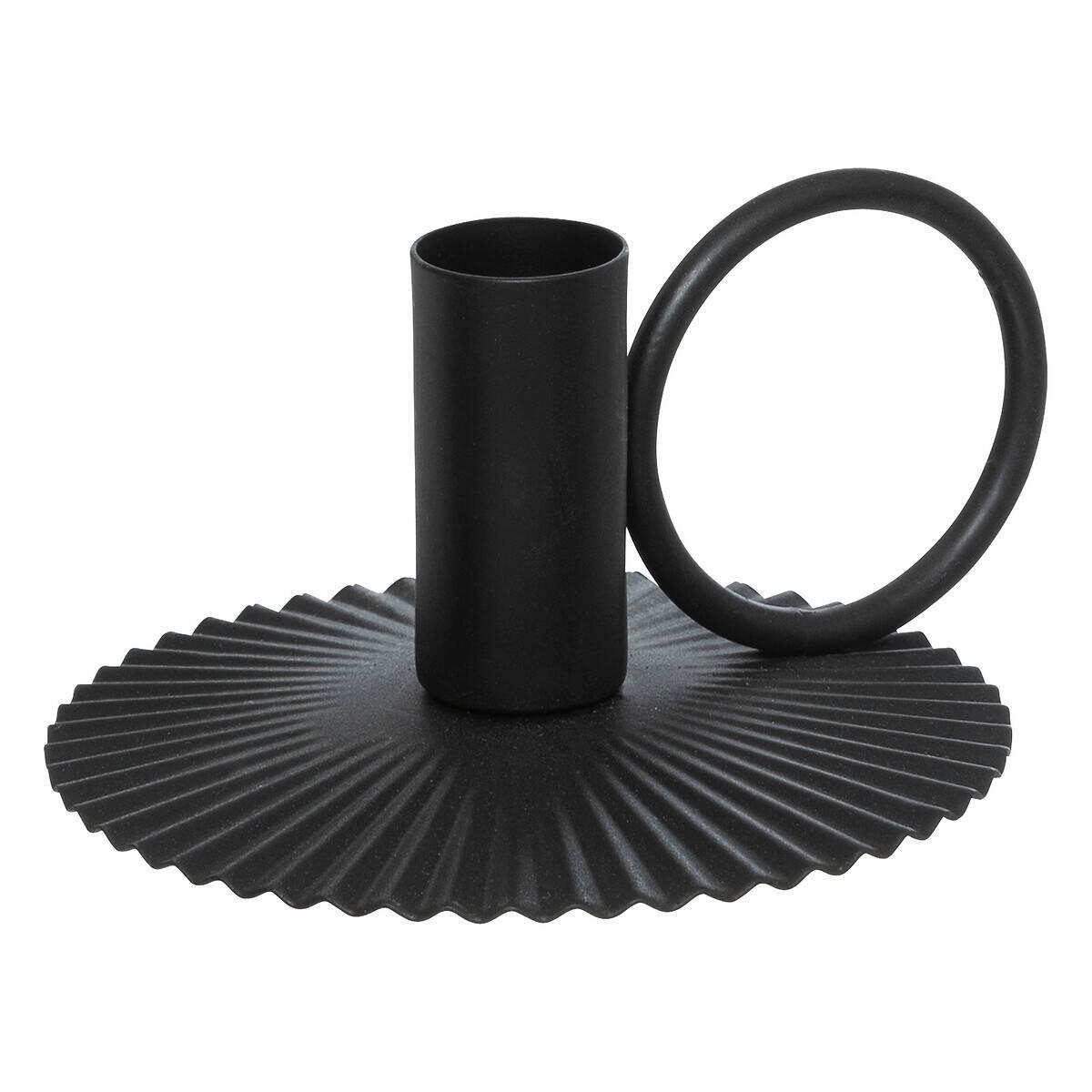 KERZENHALTER Metall - Schwarz, Metall (5.6/11/10cm) - Atmosphera Createur d´interieur