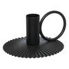 KERZENHALTER Metall - Schwarz, Metall (5.6/11/10cm) - Atmosphera Createur d´interieur