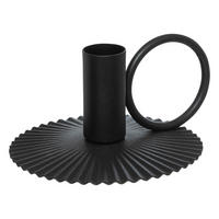 KERZENHALTER Metall - Schwarz, Metall (5.6/11/10cm) - Atmosphera Createur d´interieur