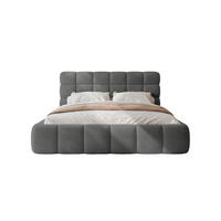 POLSTERBETT BIVIO 160x200 cm, Anthrazit - Dunkelgrau, Textil (160/200cm) - Fedve