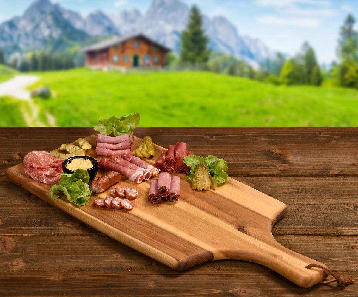 SERVIER- UND SCHNEIDEBRETT Akazienholz - Braun, Holz (25/55cm) - Kesper