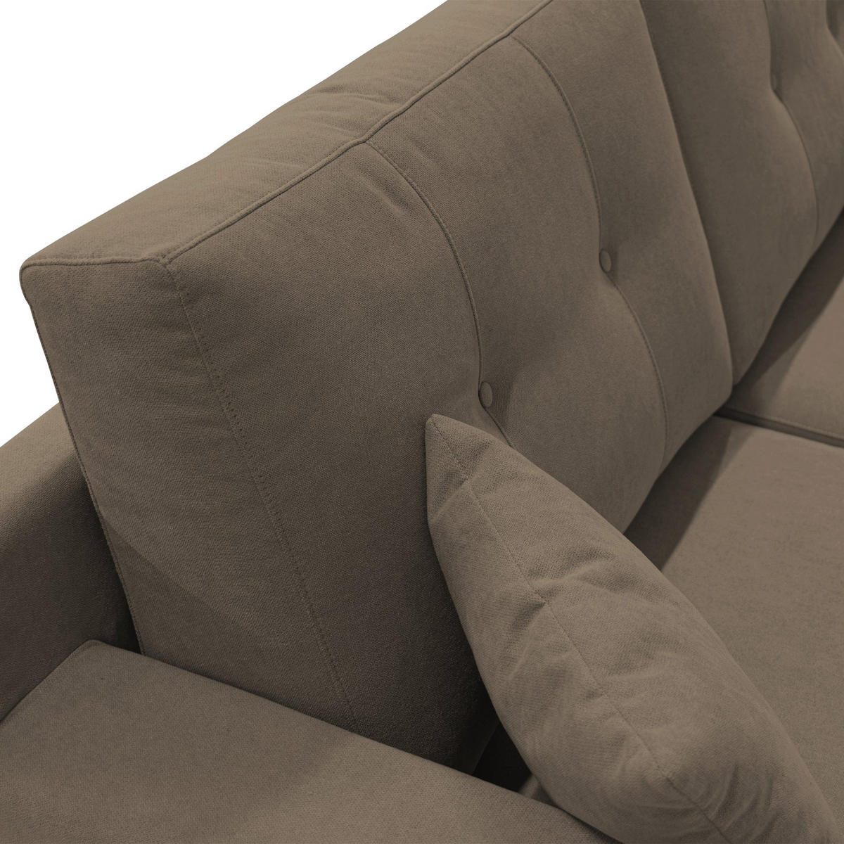 LINEARSOFA Danish - Braun, Textil (206/95/91cm) - Divani.store