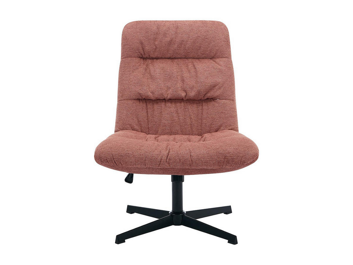 DREHSESSEL - melierter Stoff - Terracotta - SELENDO - Braun, Textil (68/104/77cm) - Vente-Unique