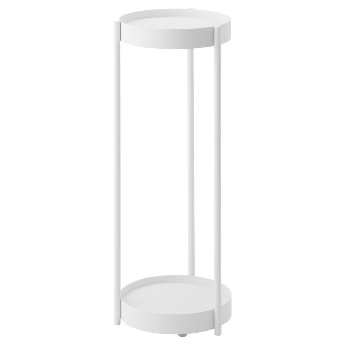 PFLANZEN-STÄNDER Tower weiß 26/70/26 cm - Weiß, Metall (26/70/26cm) - Yamazaki