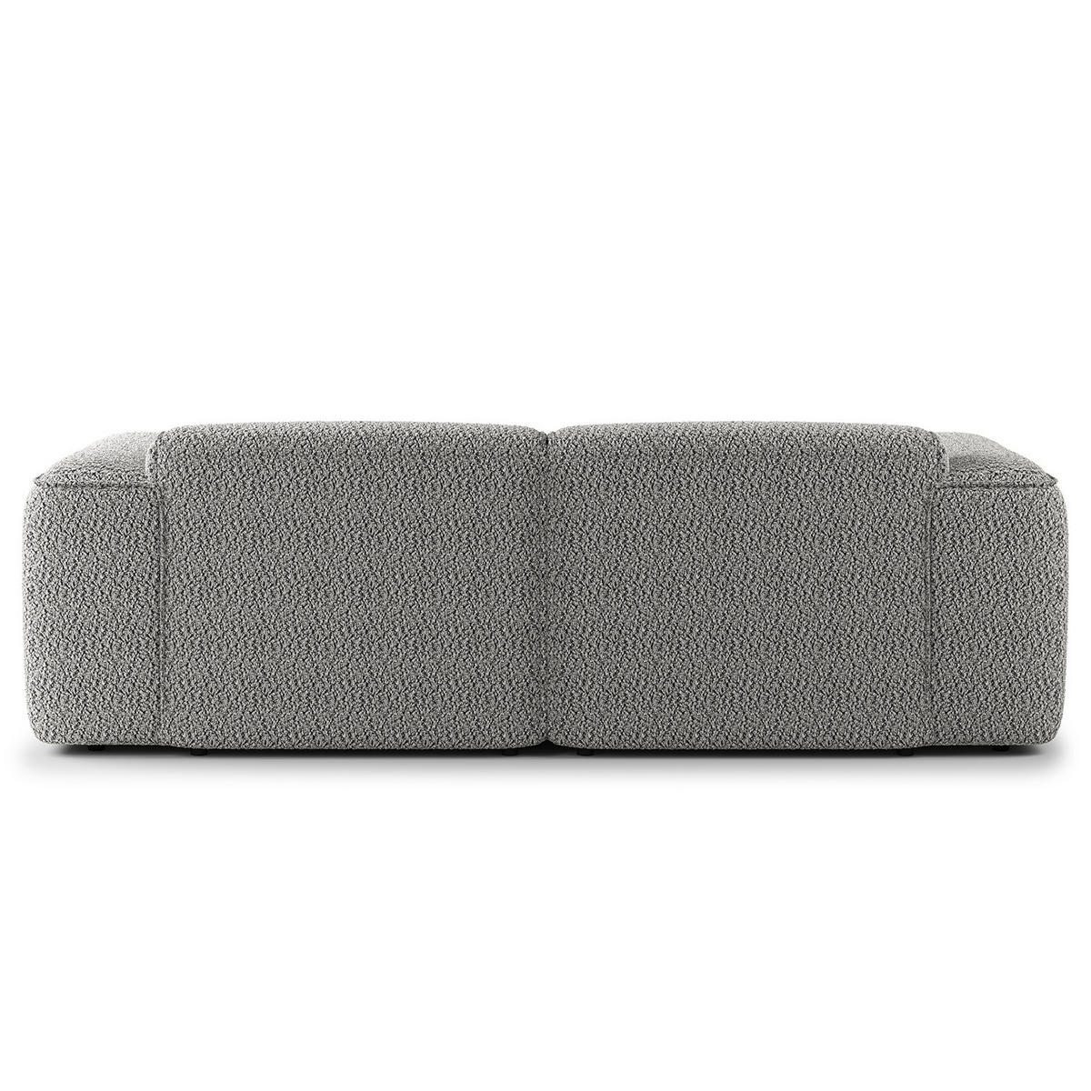 2-SITZER SOFA - Schwarz/Grau, Kunststoff/Textil (220/71/102cm) - home24