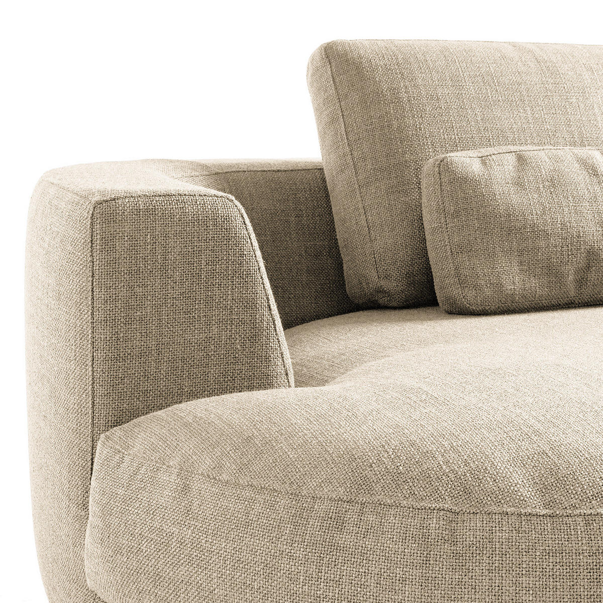 MODULLONGCHAIR - Beige, Textil (194/80/145cm) - home24