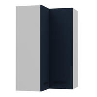 ECKHÄNGESCHRANK Bonn W14/60 weiß / marineblau matt 60 / 60 / 96cm - Blau/Weiß, Holz/Holzwerkstoff (60/96/60cm) - Feldmann-Wohnen