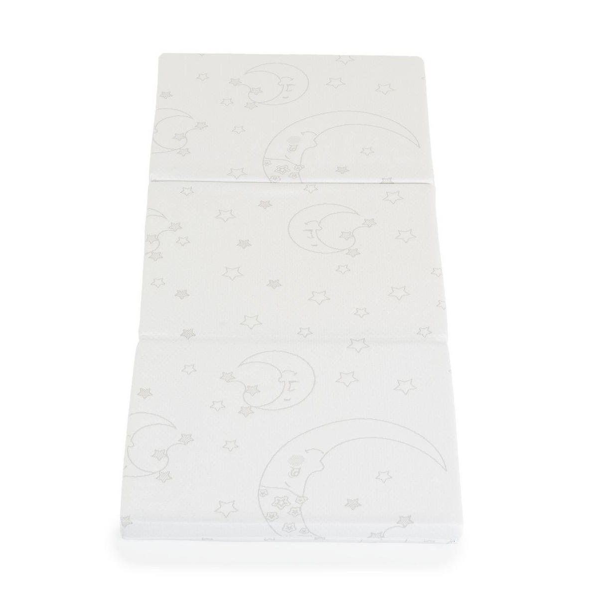 KLAPPMATRATZE Snooze 120 x 60 x 6 cm weiß 120 x 60 x 6 cm, Bezug waschbar - Weiß, Textil - Moni