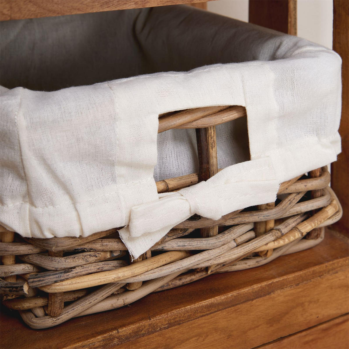 NACHTTISCH BAVELLA - Naturfarben, Holz (40/51/30cm) - IDIMEX