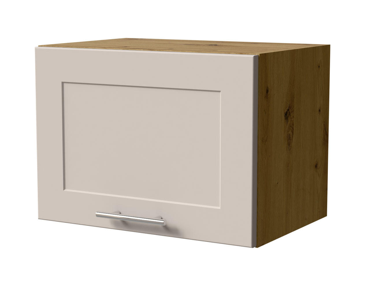 KLAPPHÄNGESCHRANK Oslo W4B/50 Eiche Artisan / Kaschmir Matt 50 / 32,5 / 36cm - Kaschmir/Eiche Artisan, Holz/Holzwerkstoff (50/36/32.5cm) - Feldmann-Wohnen