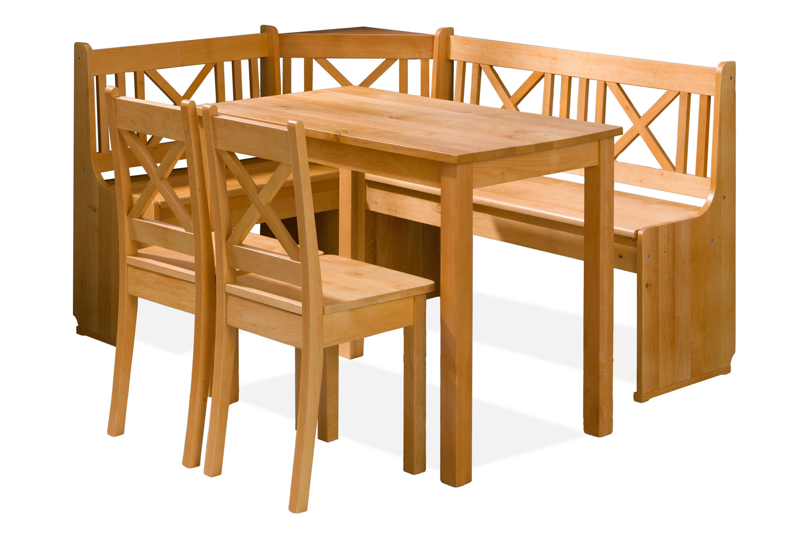 ECKBANKGRUPPE Küchenbank CULIO, Sitzgruppe - Erlefarben, Holz (157/117/87cm) - KONSIMO®