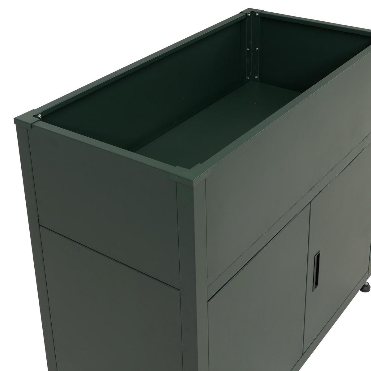 HOCHBEET 91x101x51cm Grün - Grün, Metall (101/91/51cm) - PROREGAL