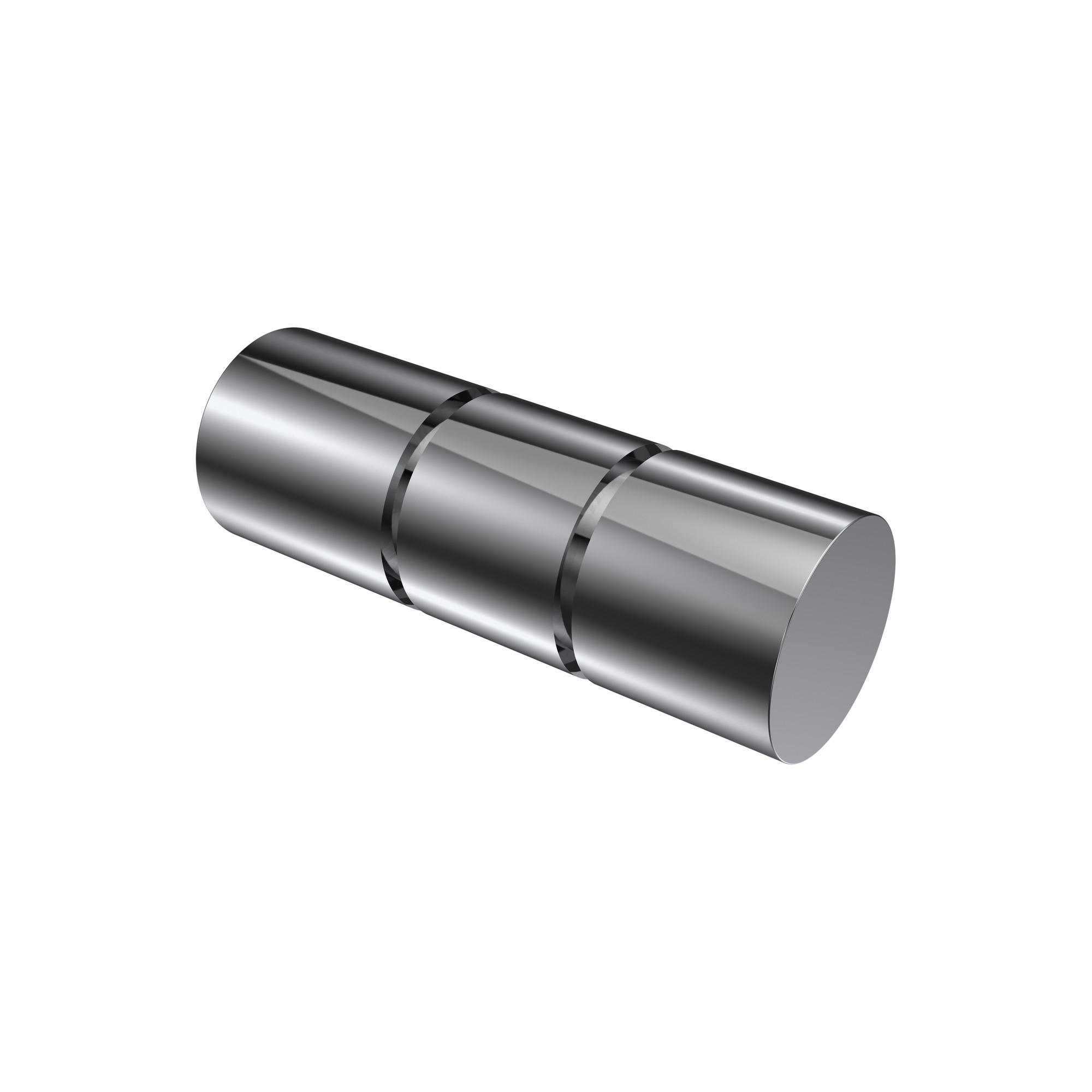 ENDSTÜCKE FÜR GARDINENSTANGEN 20 mm Ø, Elanto Chrom, Packung 2 Stück - Chromfarben, Metall (6.4/2.4/2.4cm) - INTERDECO