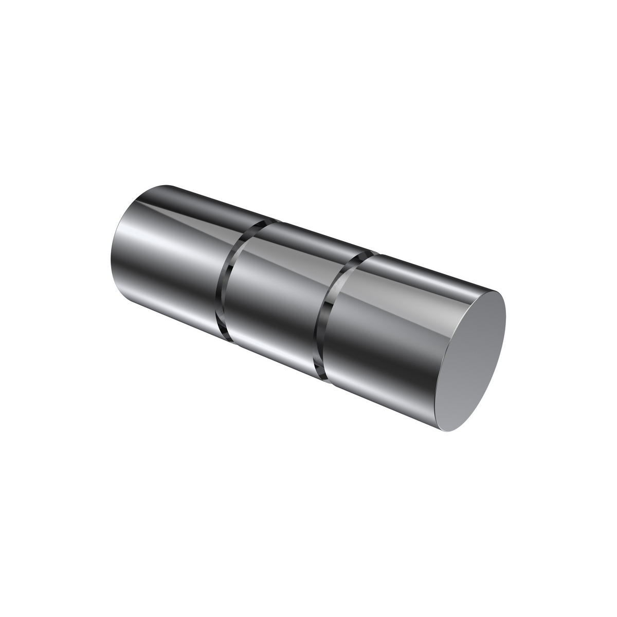 ENDSTÜCKE FÜR GARDINENSTANGEN 20 mm Ø, Elanto Chrom, Packung 2 Stück - Chromfarben, Metall (6.4/2.4/2.4cm) - INTERDECO