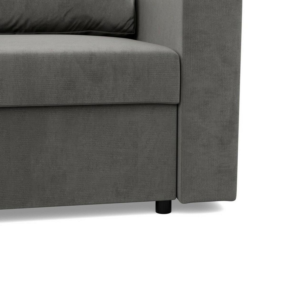 SOFA Neo mit gerader Armlehnen hellgrau - Hellgrau, Textil (148/90/87cm) - SIMKAM Furniture