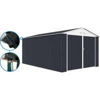METALL-GARAGE PVC houston - Grau, Metall (570/310/570cm) - Habitat Garten