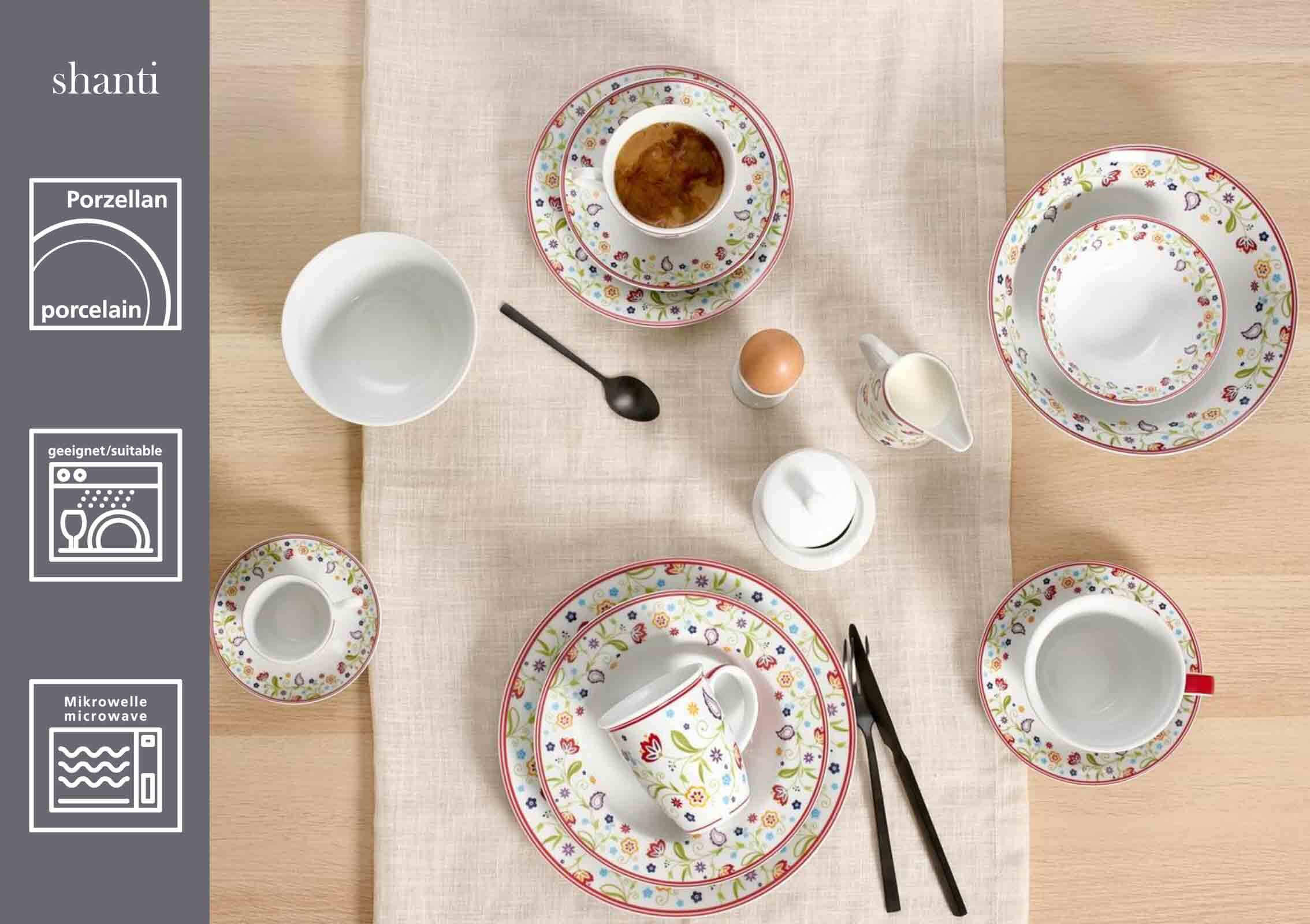 KAFFEE SERVICE Shanti Doppio bunt 12er Set - Multicolor, Keramik (1/1/1cm) - Ritzenhoff Breker