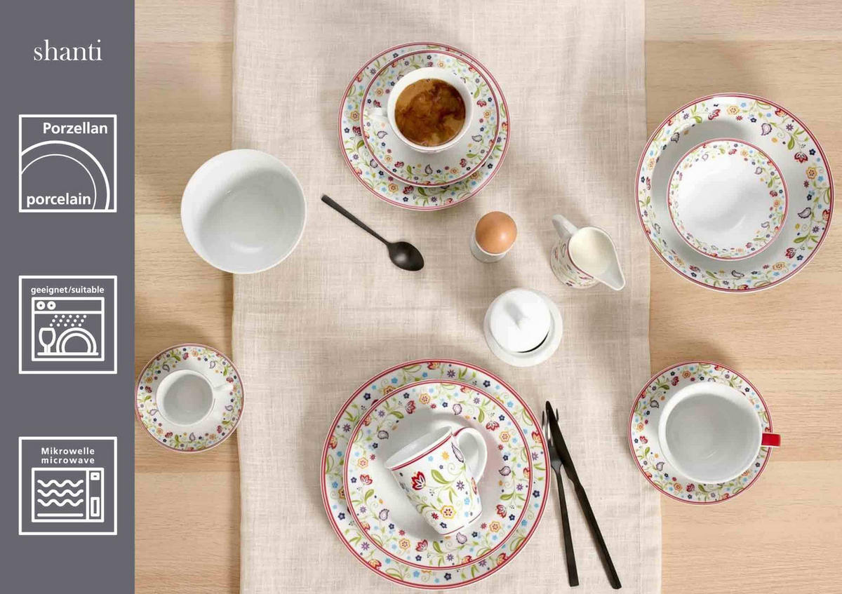 KAFFEE SERVICE Shanti Doppio bunt 12er Set - Multicolor, Keramik (1/1/1cm) - Ritzenhoff Breker