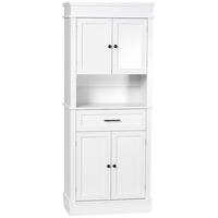 KÜCHENSCHRANK Weiß, 4 Türen, 1 Schublade, 74/39,5/183 cm - Weiß, Holzwerkstoff (74/183/39.5cm) - PANGIVO