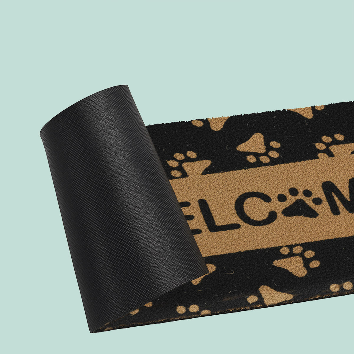 FUSSMATTE - Hellbraun, Kunststoff/Textil (80/50cm) - Relaxdays