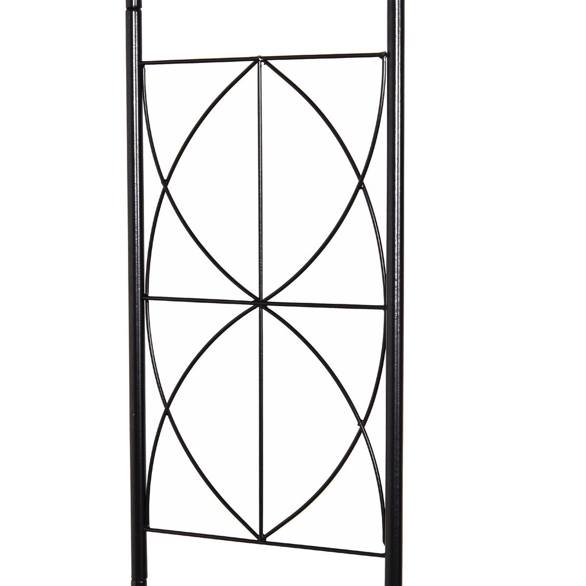 ROSENBOGEN DE-10717 Rankhilfe für Kletterpflanzen Schwarz - Schwarz, Metall (30/230/114cm) - ComfortXL