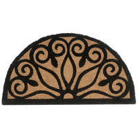FUSSMATTE Naturfarben 45/75 cm Kokosfasern Tishimna - Naturfarben, Textil (45/75cm) - Beliani