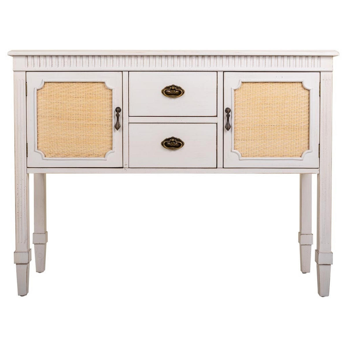 KONSOLE aus Holz 108x36x82 cm - Weiß, Holz (36/108/82cm) - Wanderlust