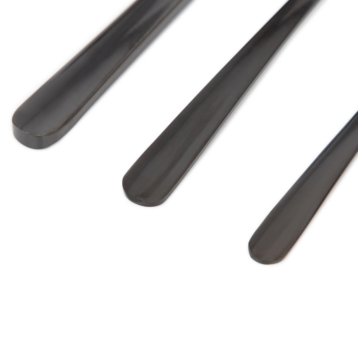 BESTECKSET Lugano schwarz 24-tlg. - Schwarz, Metall - Homla