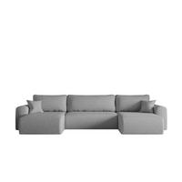 ECKSOFA Mit Schlaffunktion Und Bettkasten U-form CAPRI Verita Grau - Grau, Holz/Textil (145/362cm) - Kaiser Möbel