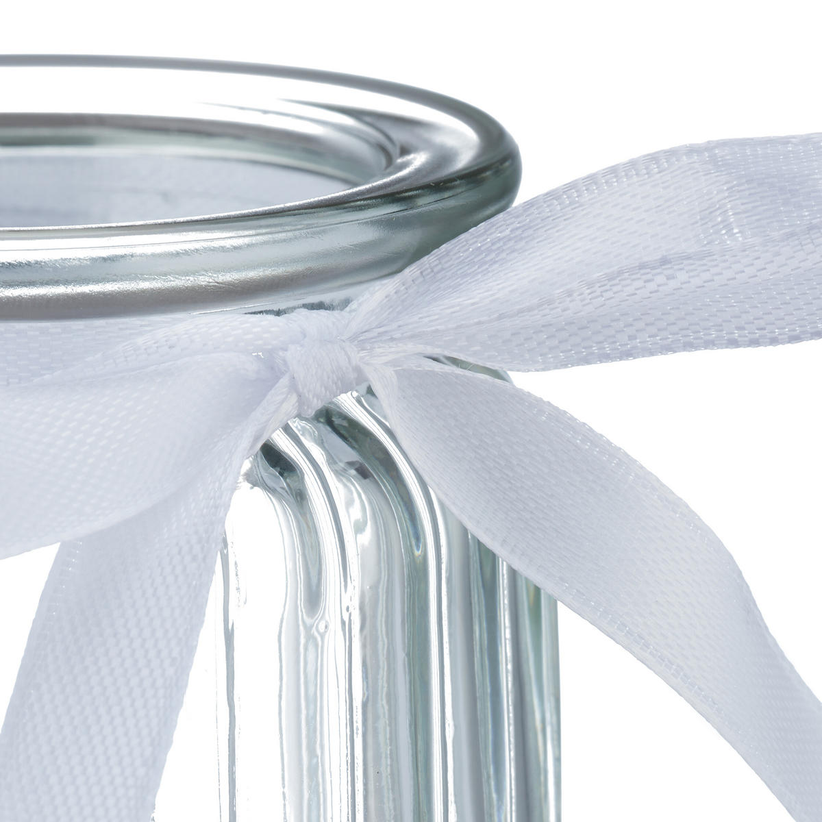 12xWINDLICHT - Transparent, Glas/Textil (9.5cm) - Relaxdays